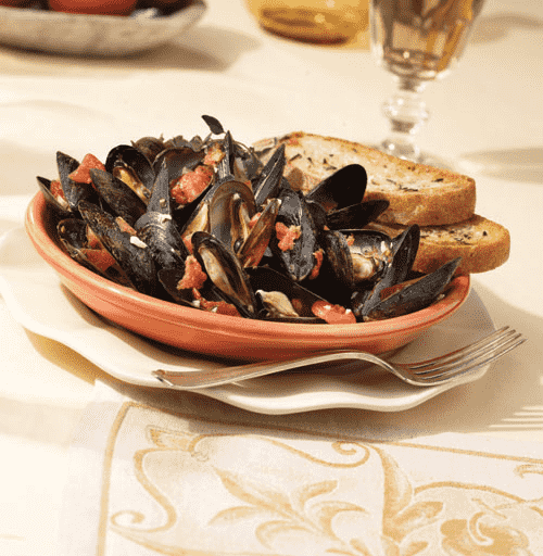 Moules à l’origan